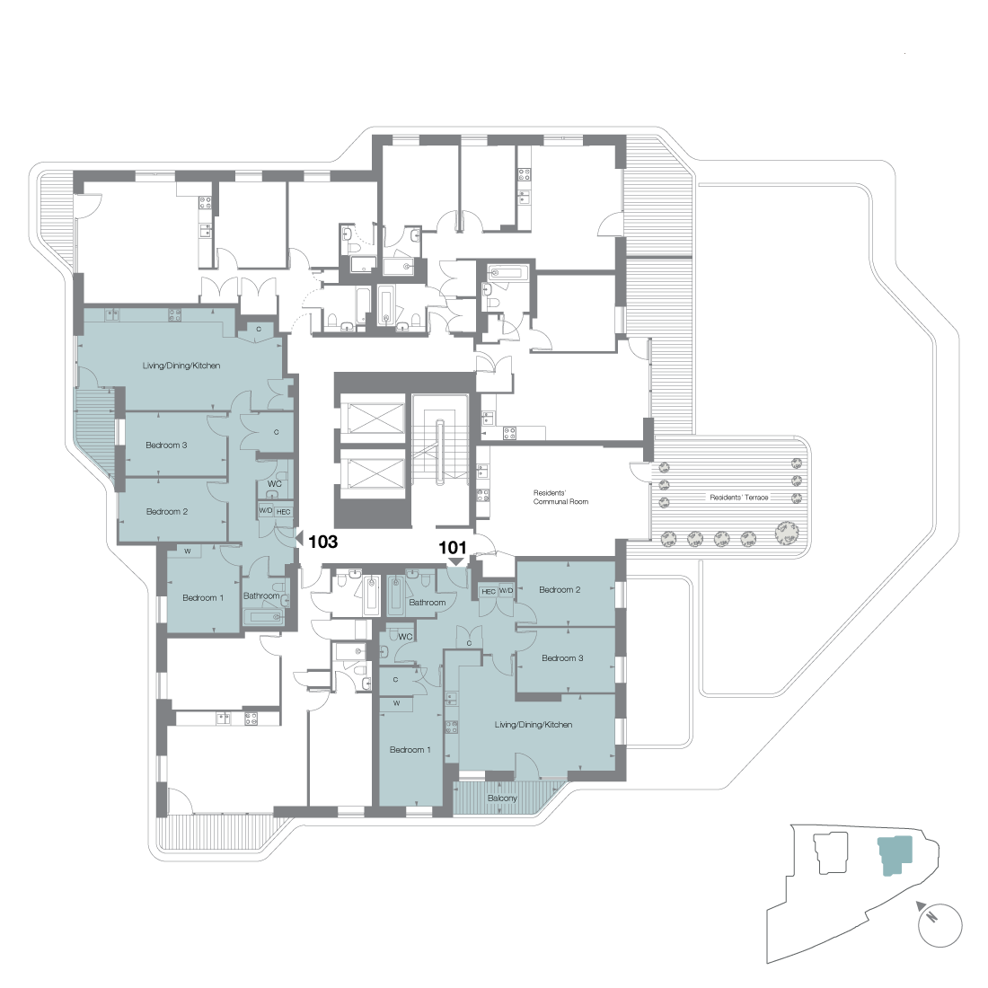 Floorplan for plot 103
