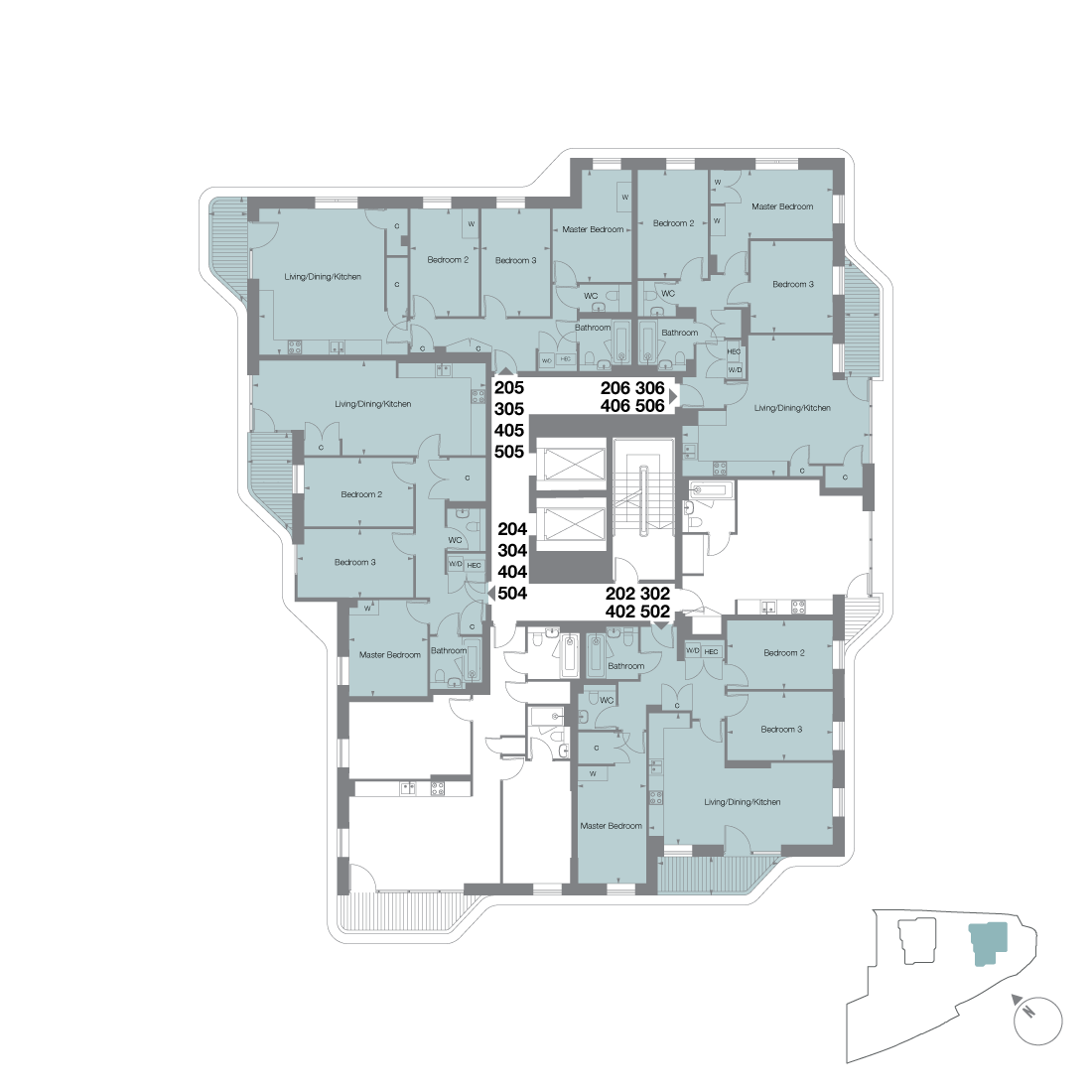 Floorplan for plot 202